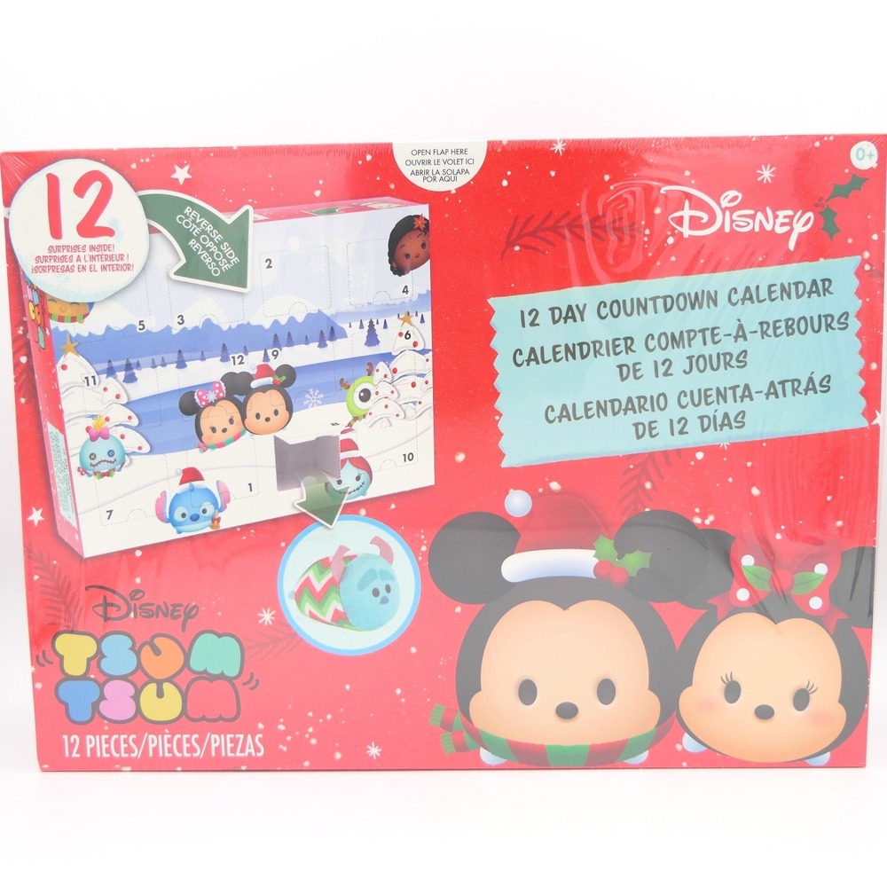 Just Play Disney Tsum Tsum 12 Day Countdown Mini Plush Advent Calendar Age 0+